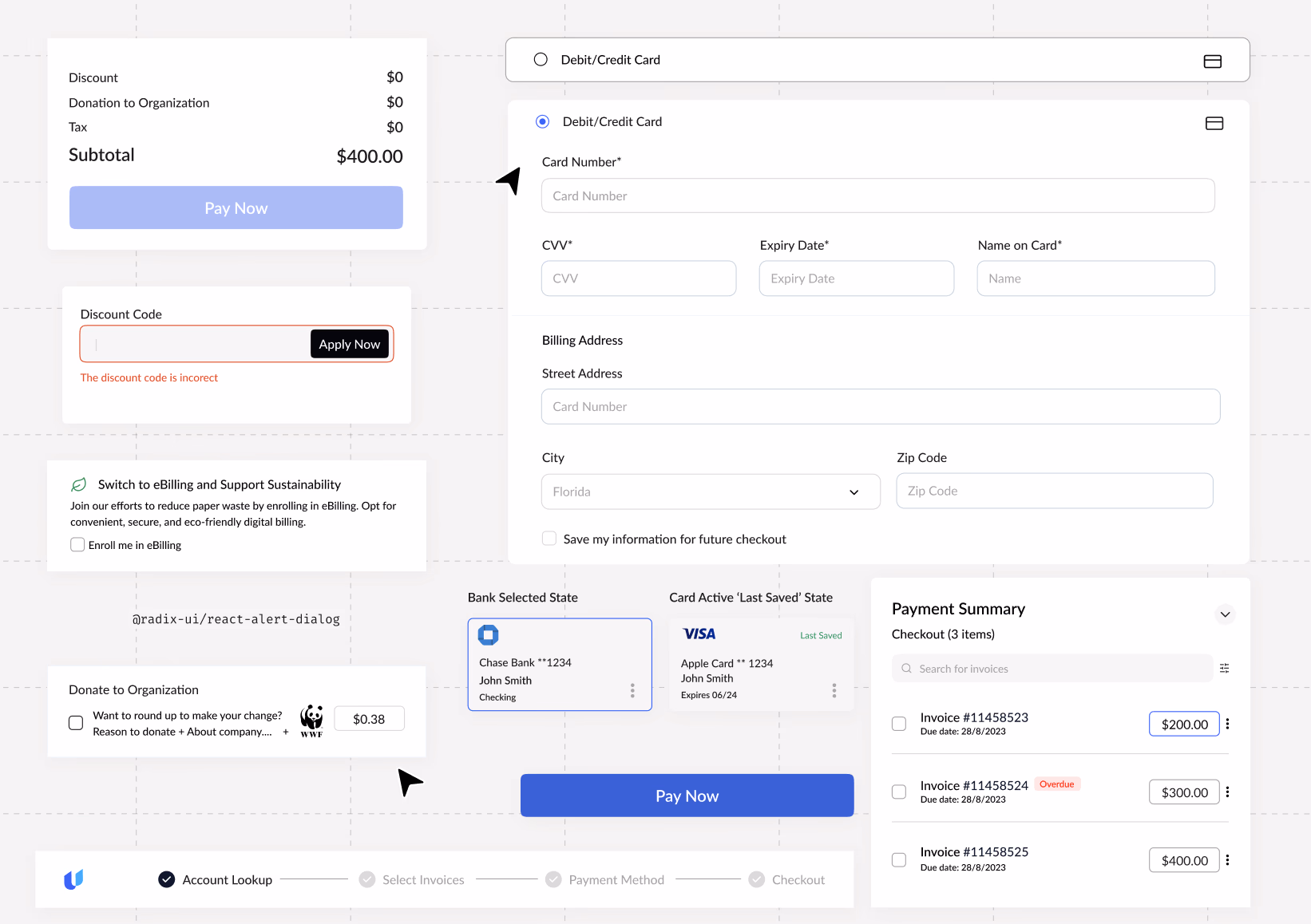 tilli design system payment components